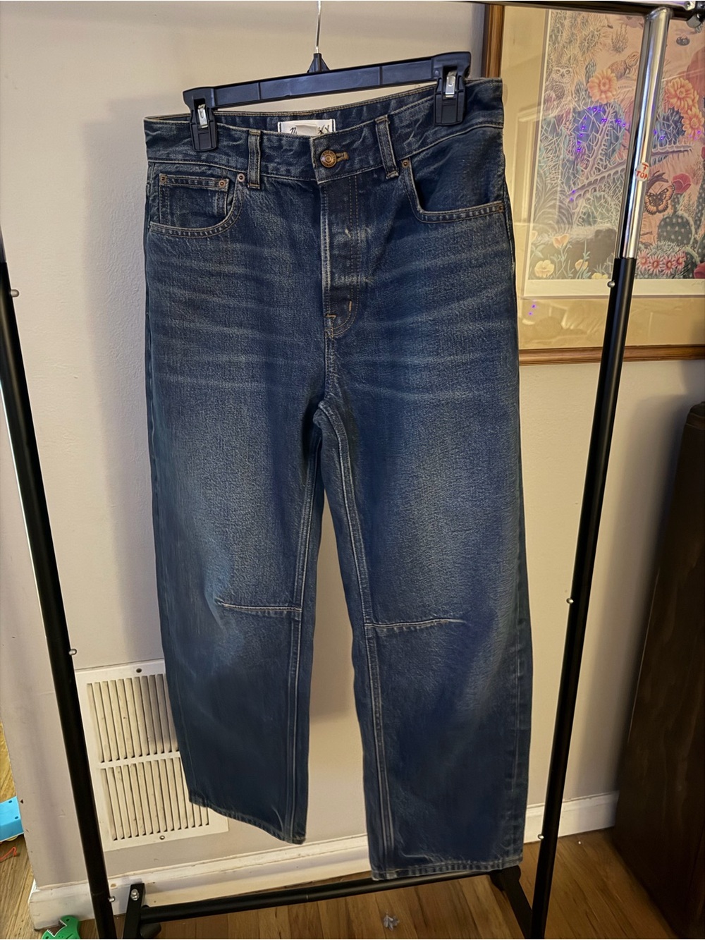 Madewell darted barrel Leg Jeans 26